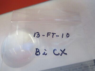 OPTICAL LARGE BI CONVEX GLASS LENS OPTICS AS PICTURED &13-FT-10