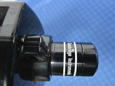 CAMBRIDGE INSTRUMENTS FIBERVUE FIBEROPTICS MICROSCOPE OPTICS AS IS