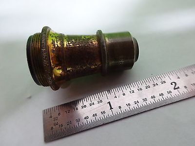 MICROSCOPE PART OBJECTIVE WATSON UK 1/6 VINTAGE OPTICS AS IS BIN#H7-A-15