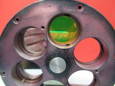 LEICA GERMANY FILTER TURRET OPTICS MICROSCOPE PART AS PICTURED &Q1-A-67