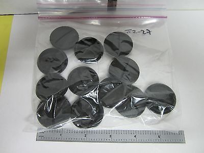 LOT 12 EA OBJECTIVE PLASTIC COVER NOSEPIECE MICROSCOPE AS IS BIN#J2-27