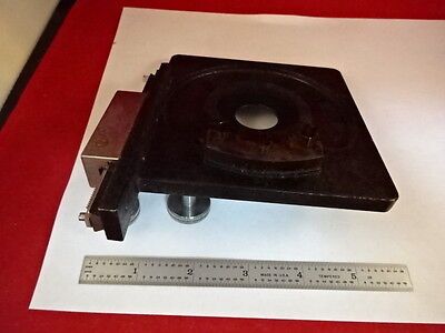 MICROSCOPE PART LEITZ WETZLAR GERMANY SPECIMEN TABLE MICROMETER AS IS #51-A-02