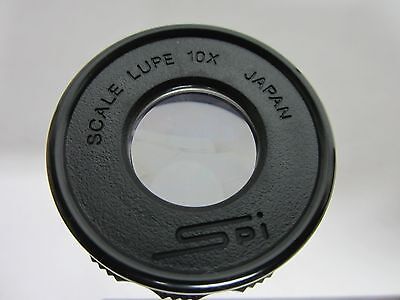 MICROSCOPE portable SPI lupe lope 10x + reticle OPTICS BIN#45-11