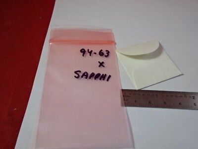 OPTICAL SAPPHIRE BLANK WINDOW THIN FLAT OPTICS AS PICTURED &94-63