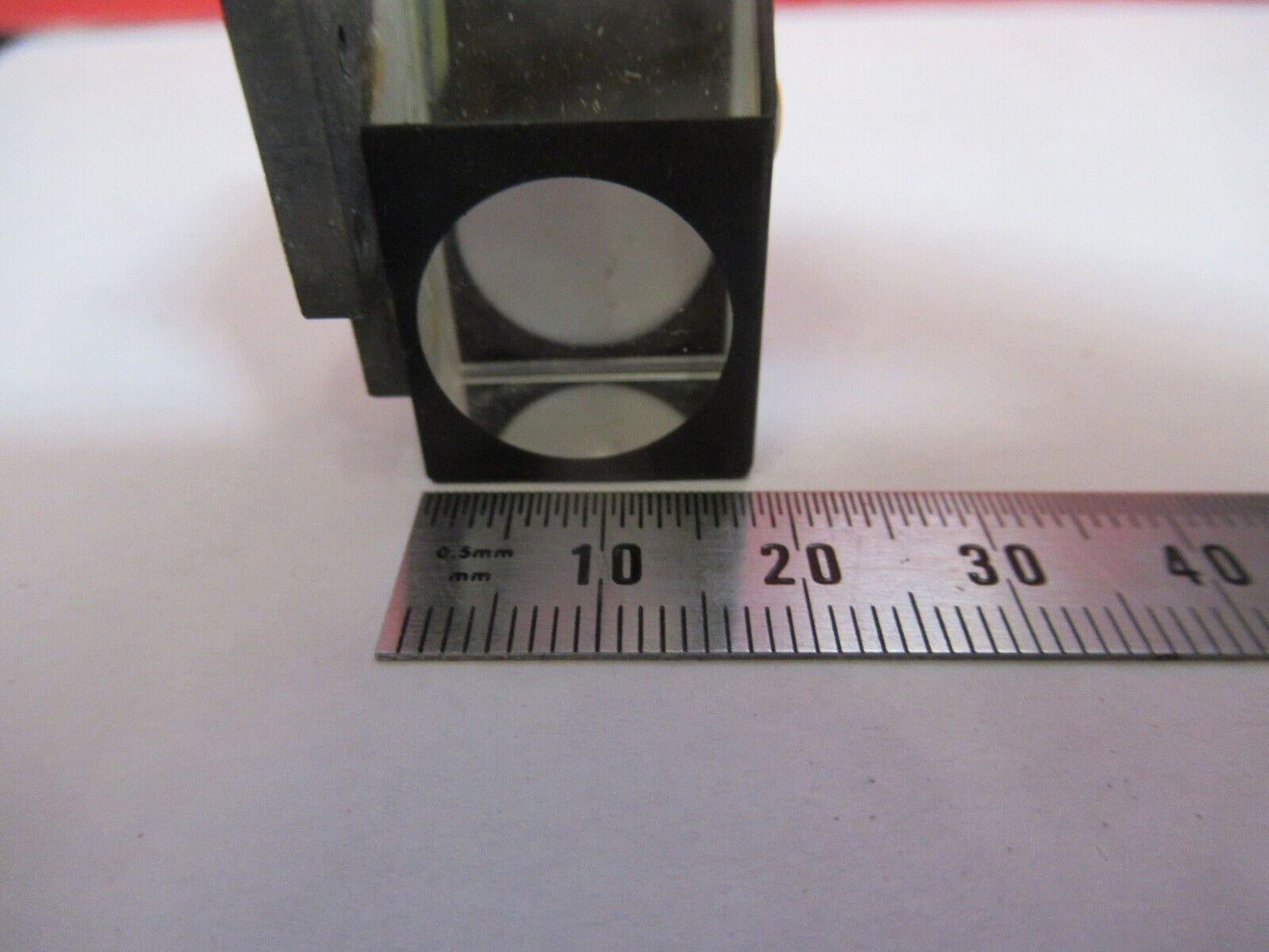 LEITZ GERMANY GLASS PRISM HEAD MICROSCOPE PART OPTICS AS PICTURED #G4-A-134