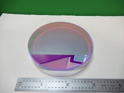 OPTICAL FLAT FUSED SILICA ZYGO 3" DURCHMESSER kleiner Schönheitsfehler OPTIK WIE ABGEBILDET #15-A-81