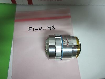 MICROSCOPE  LEITZ WETZLAR GERMANY OBJECTIVE FLUOTAR 50X D INFINITY BIN#F1-V-45