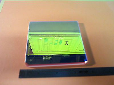 OPTICAL LARGE COATED BK7 GLASS FILTER [chipped on CORNERS] LASER OPTICS BN#B1-85