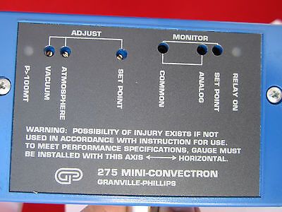 VAKUUM GRANVILLE-PHILLIPS 275 MINI CONVECTRON MESSGERÄT WIE BESEHEN BIN #7C