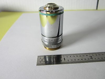 MICROSCOPE PART OBJECTIVE BAUSCH LOMB OPTICS BIN#C8-14