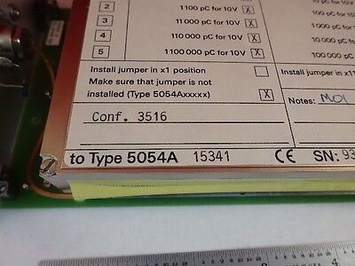 KISTLER 5054A CHARGE AMPLIFIER BOARD PRESSURE ACCELEROMETER FORCE AS IS #80-33