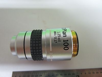 OPTICAL MICROSCOPE OBJECTIVE OLYMPUS JAPAN DPLAN 100X OPTICS BIN#5B-93