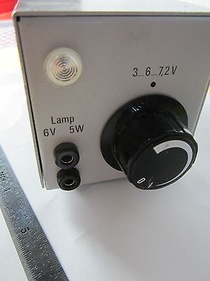 MICROSCOPE PART ZEISS GERMANY POWER SUPPLY FOR LAMP ILLUMINATOR 6V 5W BIN#C9