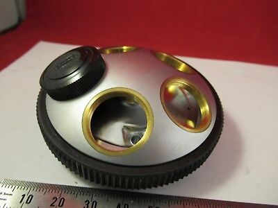 OLYMPUS JAPAN NOSEPIECE MICROSCOPE PART OPTICS AS PICTURED &FT-2-43