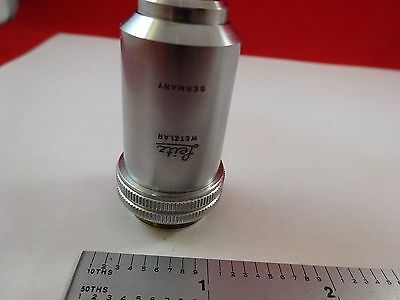 MICROSCOPE PART OBJECTIVE 40X LEITZ GERMANY OPTICS AS IS BIN#R2-C-11