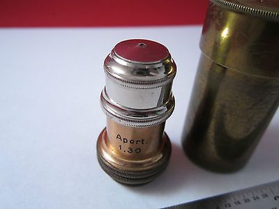 ANTIQUE PART LEICA LEITZ OPTICAL MICROSCOPE PART OBJECTIVE 1/12 OPTICS sku#1Cii