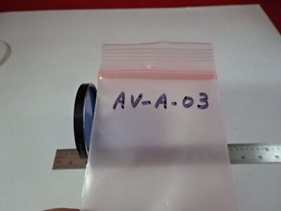 OPTICAL FILTER SPIRALITE COATED 80A BLUE OPTICS AS IS &AV-A-03