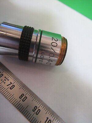 LOT GENERIC OBJECTIVE 20X 40X /160 OPTICS MICROSCOPE PART AS PICTURED #R9-A-37