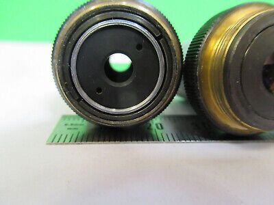 LOT NIKON JAPAN 4X 10X 40X OBJECTIVE OPTICS MICROSCOPE PART AS PICTURED #Z9-A-72