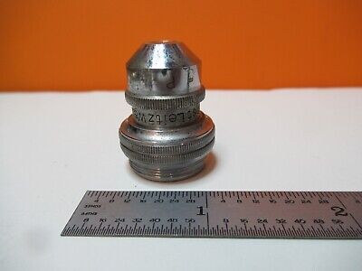 ANTIQUE LEITZ GERMANY POL OBJECTIVE 3 P MICROSCOPE OPTICS PART AS PIC &16-B-10