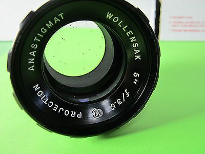 OPTICAL LENS WOLLENSAK ANASTIGMAT 5" PROJECTION OPTICS BIN#B5-06