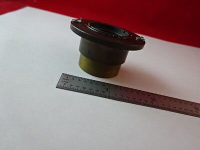 ZEISS GERMANY BRASS MOUNTED LENS IN35 MICROSCOPE PART AS IS #Q3-A-53