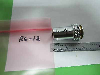 MICROSCOPE PART OBJECTIVE LEITZ WETZLAR GERMANY 10X  OPTICS AS IS BIN#R6-12