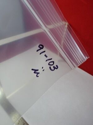 OPTICAL FUSED SILICA GLASS THICK PLATE OPTICS AS IS #91-103