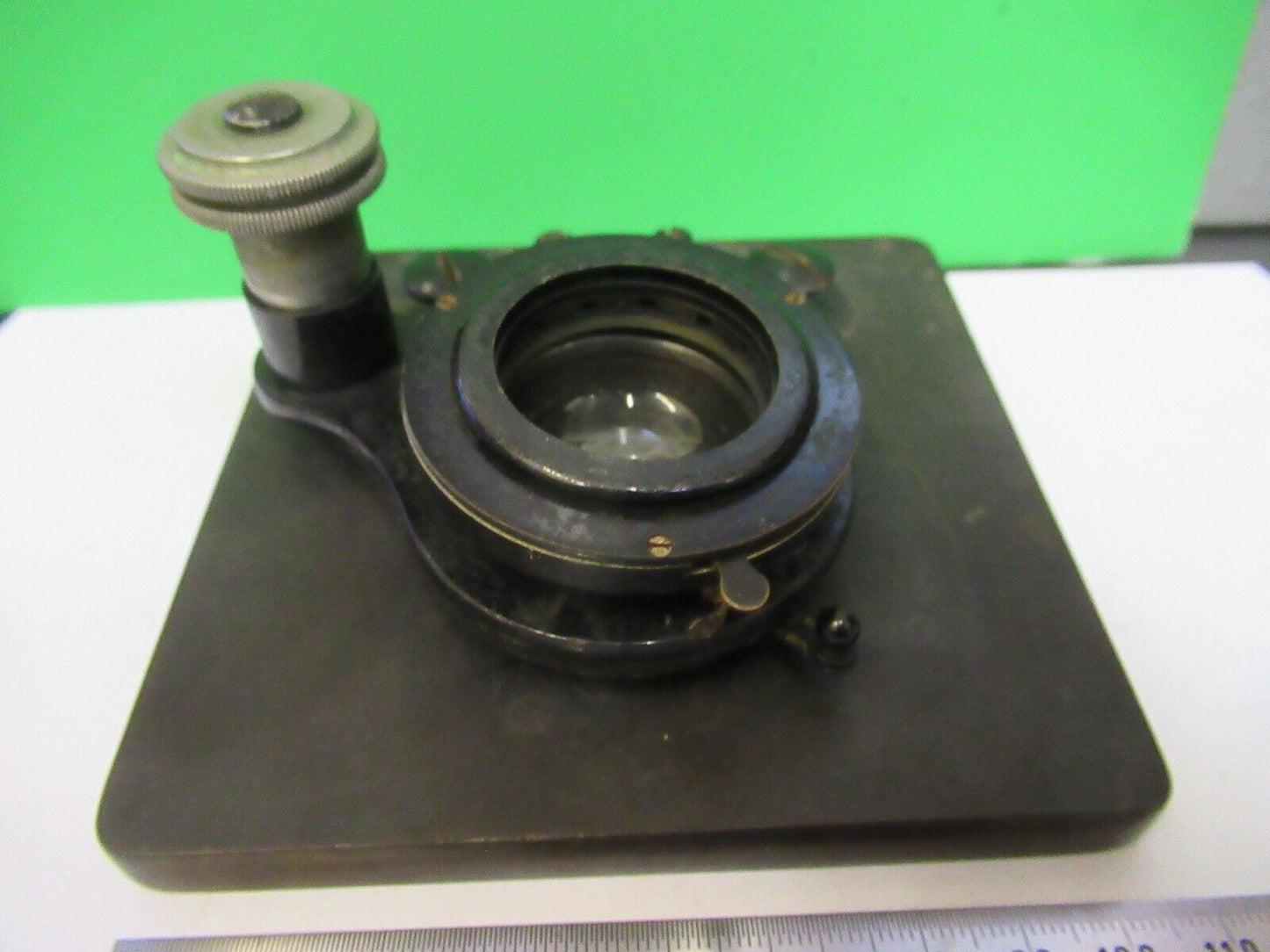 ANTIQUE SPENCER AO STAGE TABLE SPECIMEN MICROSCOPE PART AS PICTURED #R1-B-42