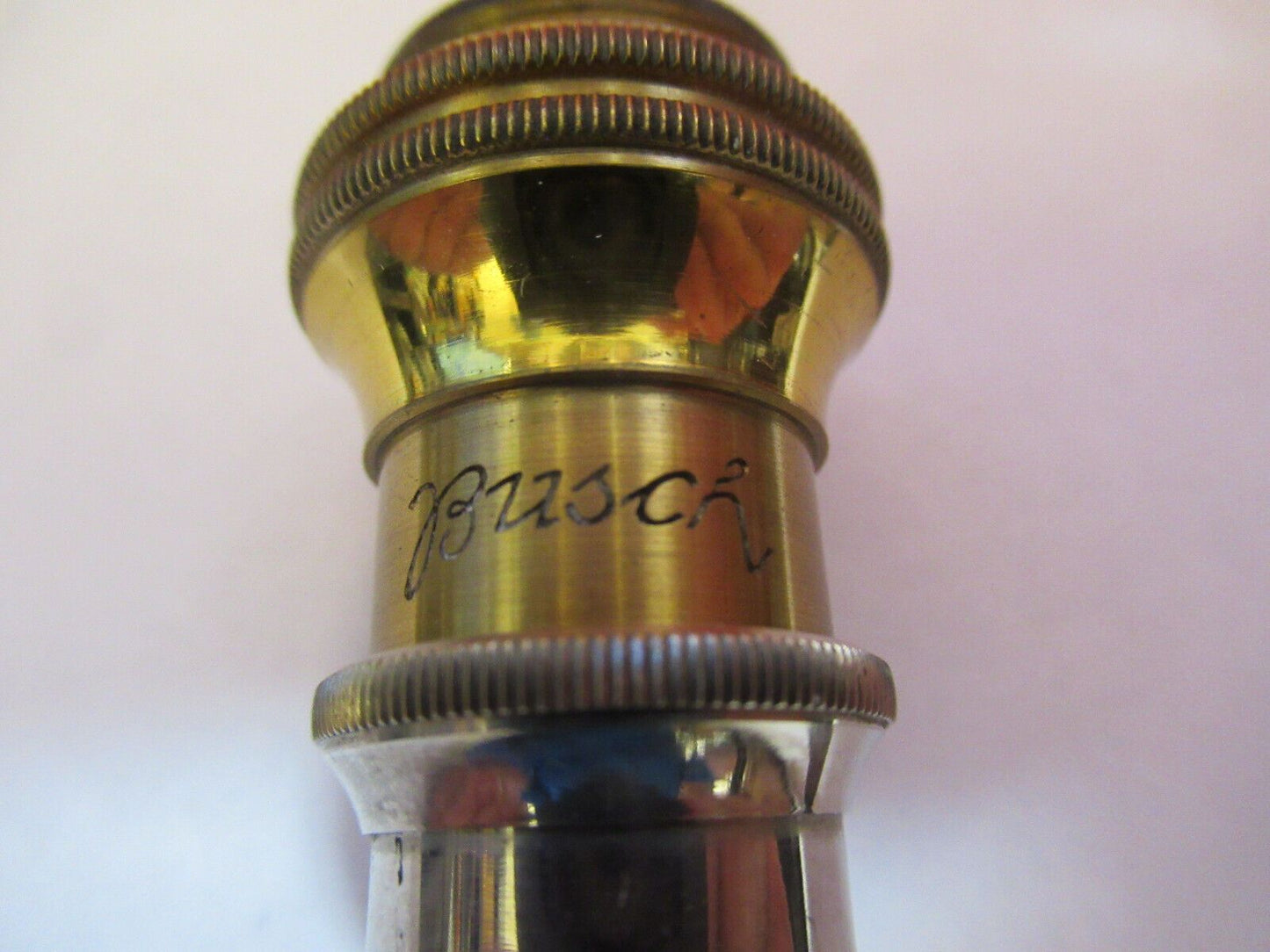 MICROSCOPE PART OBJECTIVE "f" ANTIQUE EMIL BUSCH GERMANY OPTICS AS PIC #S6-A-78