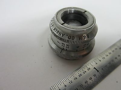 MICROSCOPE OBJECTIVE + IRIS B&H USA OPTICS BIN#G5-H-22