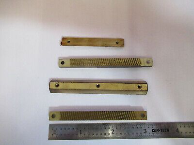 WILD HEERBRUGG SWISS M20 ASSORTED GEAR + DOVETAIL MICROSCOPE PART AS PIC 4B-A-50