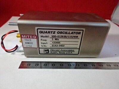 WENZEL MITEQ 5 MHz NIEDRIGES PHASENRAUSCH-QUARZOSZILLATOR-FREQUENZSTANDARD #6V-A-32