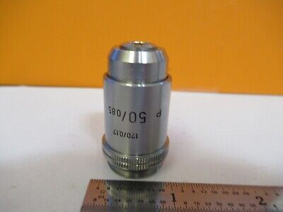 LEITZ WETZLAR OBJECTIVE POL 50X /170 OPTICS MICROSCOPE PART AS PICTURED &11-B-25