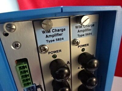 KISTLER SWISS WIM CHARGE AMPLIFIER 5824 for ACCELEROMETER PRESSURE ETC AS IS &87