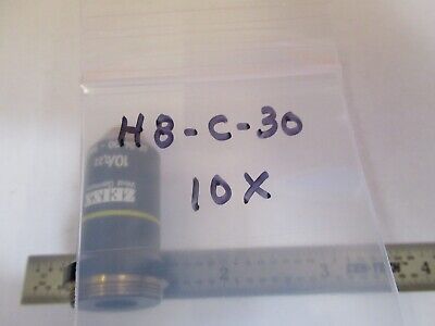 ZEISS 460400 OBJECTIVE 10X /160 OPTICS MICROSCOPE PART AS PICTURED &H8-C-30