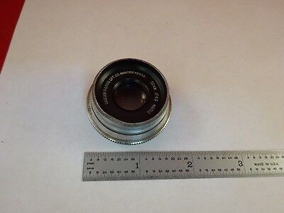 MICROSCOPE PART TESSAR BAUSCH LOMB OBJECTIVE LENS 72 mm OPTICS AS IS #Y7-H-95