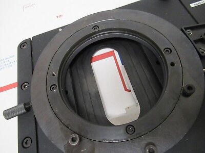 LEICA DMR GERMANY NICE STAGE TABLE ROTABLE MICROSCOPE PART AS PICTURED #FT-3-8