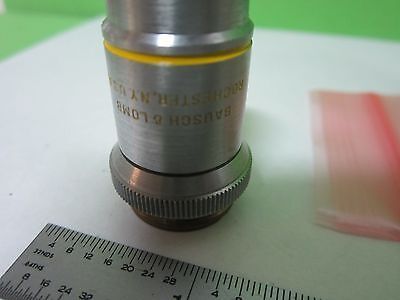 MICROSCOPE PART OBJECTIVE BAUSCH LOMB 43X OPTICS AS IS BIN#K7-F-21