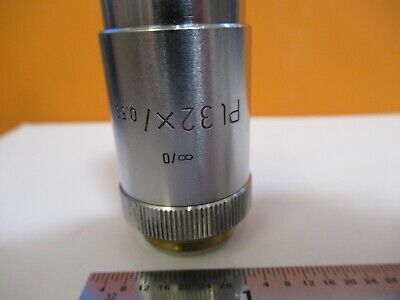 LEITZ WETZLAR OBJECTIVE PL 32X INFINITY OPTICS MICROSCOPE AS PICTURED &5M-A-12