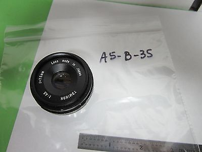 OPTICAL LENS TOMINON JAPAN 1:4.5 f=75 mm OPTICS BIN#A5-B-35