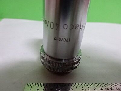 MICROSCOPE PART LEITZ GERMANY OBJECTIVE PHACO 40X OPTICS AS IS BIN#8M-C-18