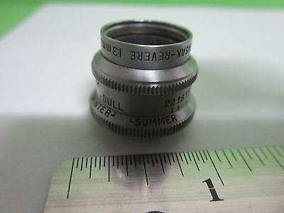 OPTICAL LENS WOLLENSAK REVERE OBJECTIVE OPTICS AS IS BIN#65-39