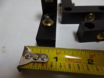 OPTICAL STOPPER ADJUSTMENT ALUMINUM BLOCKS FIXTURE OPTICS AS IS #96-91