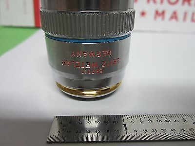 MICROSCOPE  LEITZ WETZLAR GERMANY OBJECTIVE FLUOTAR 50X D INFINITY BIN#F1-V-45