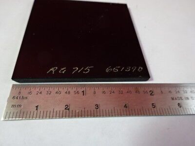 OPTICAL GLASS SQUARE DARK FILTER OPTICS AS IS #91-26