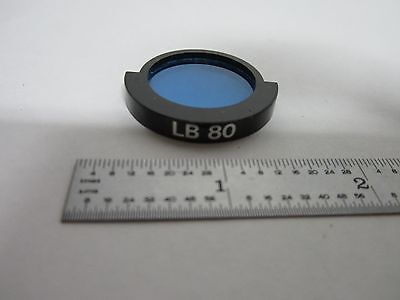 MICROSCOPE PART BLUE FILTER LB80 OPTICS BIN#M8-15