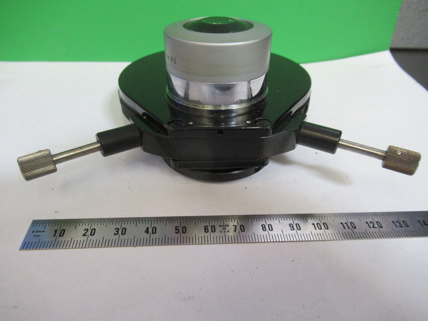 WILD HEERBURGG PHASE CONTRAST CONDENSER MICROSCOPE PART AS PICTURED &Z8-A-48