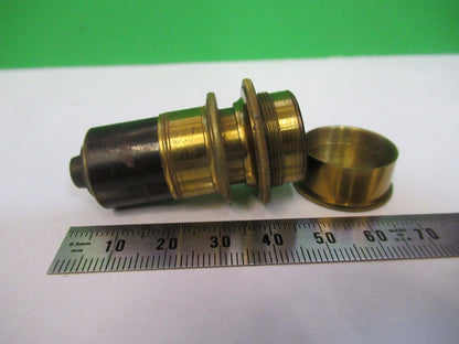 ANTIQUE BRASS ENGLAND RJ BECK UK objective MICROSCOPE PART AS PICTURED W4-A-34