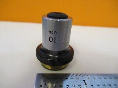 NIKON JAPAN OBJECTIVE 10X OPTICS MICROSCOPE PART AS PICTURED &FT-1-A-30